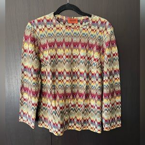 Missoni Chevron Long Sleeve Top